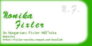 monika fixler business card